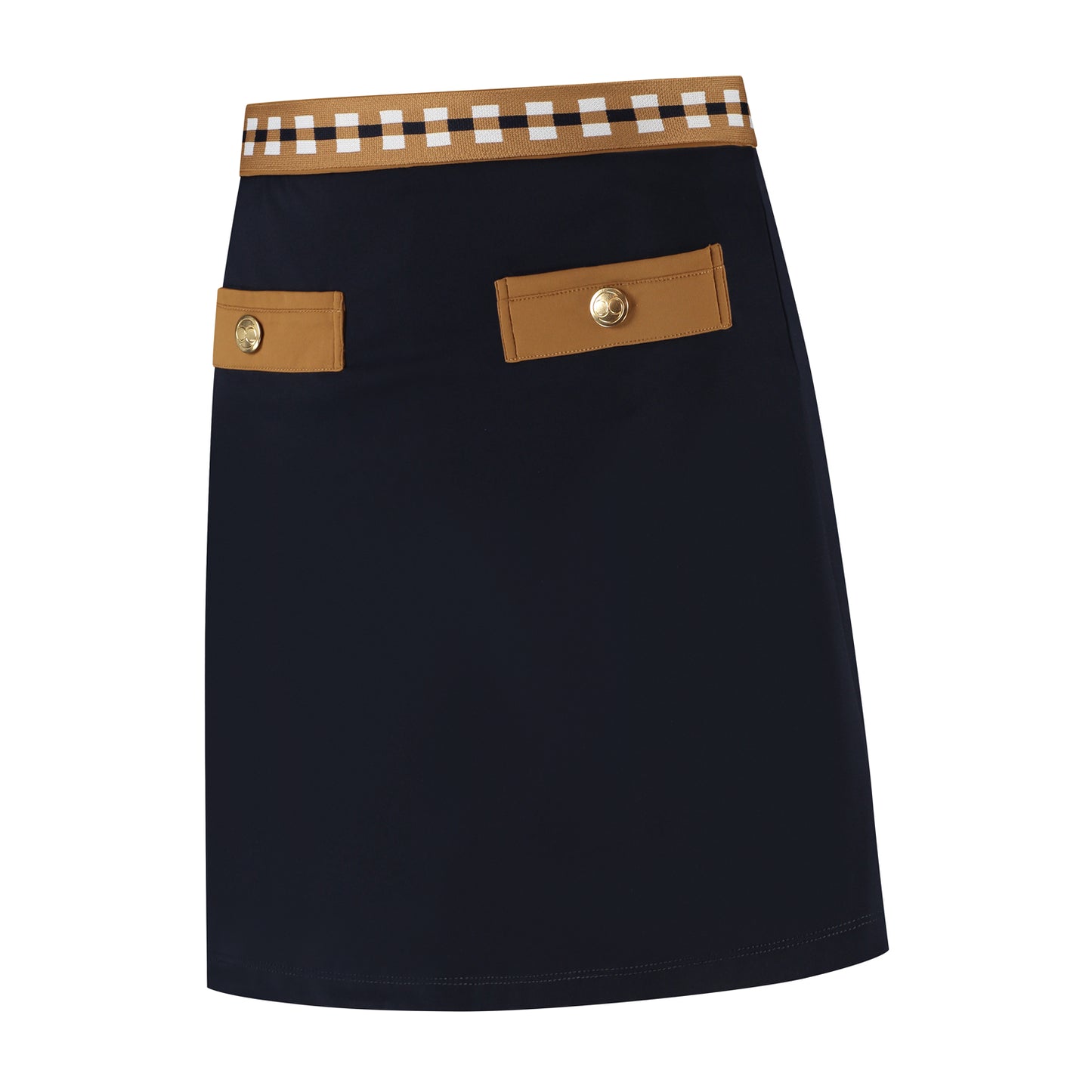 Bucci Skirt Dark Navy Camel